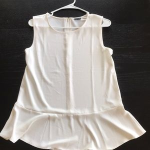 White Ann Taylor Peplum